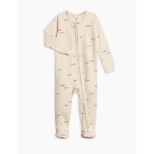 Colored Organics Peyton Baby Pajamas Blue Fish